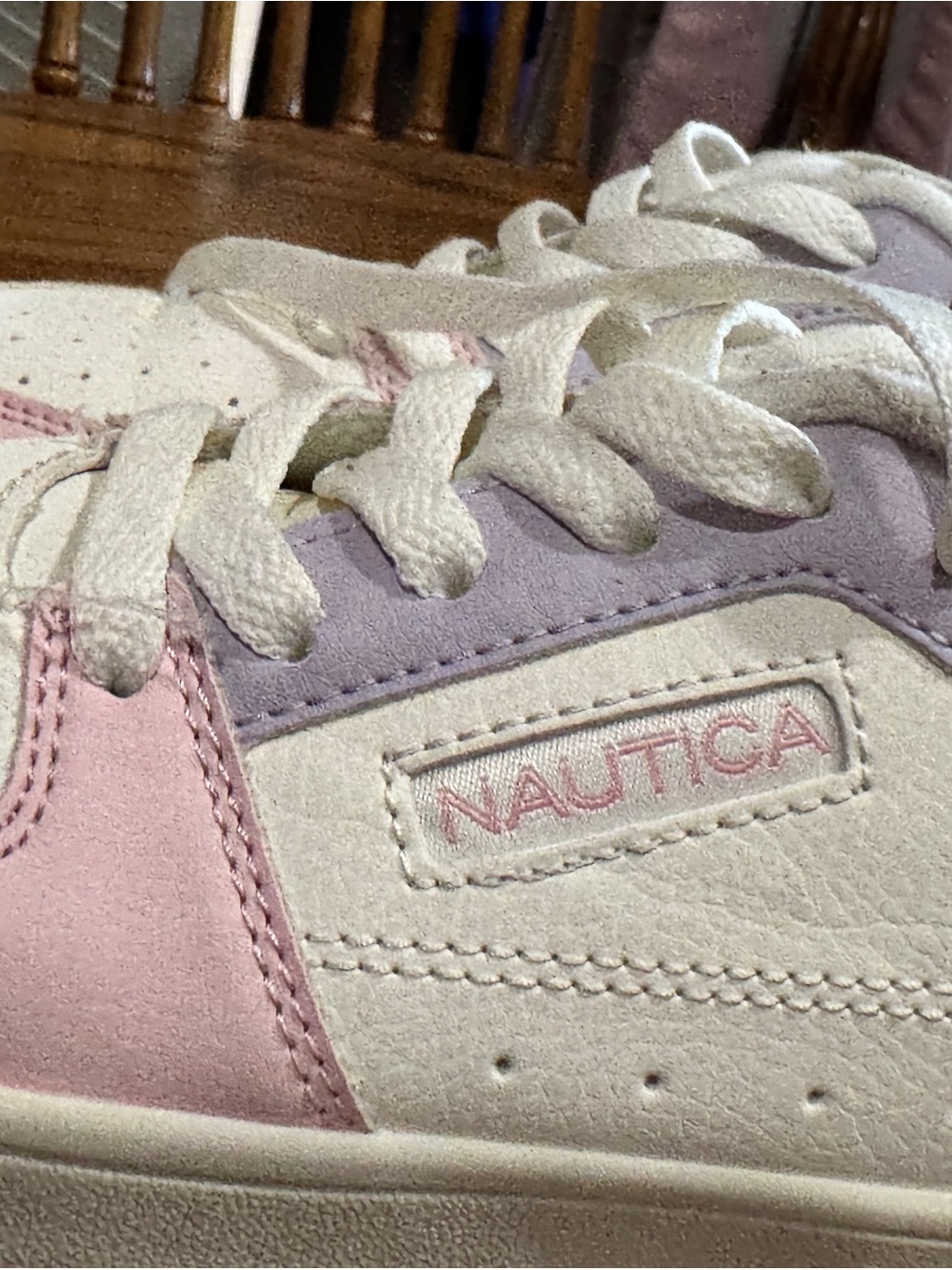 Nautica Kids Pink and Lavender Low-Top Sneakers